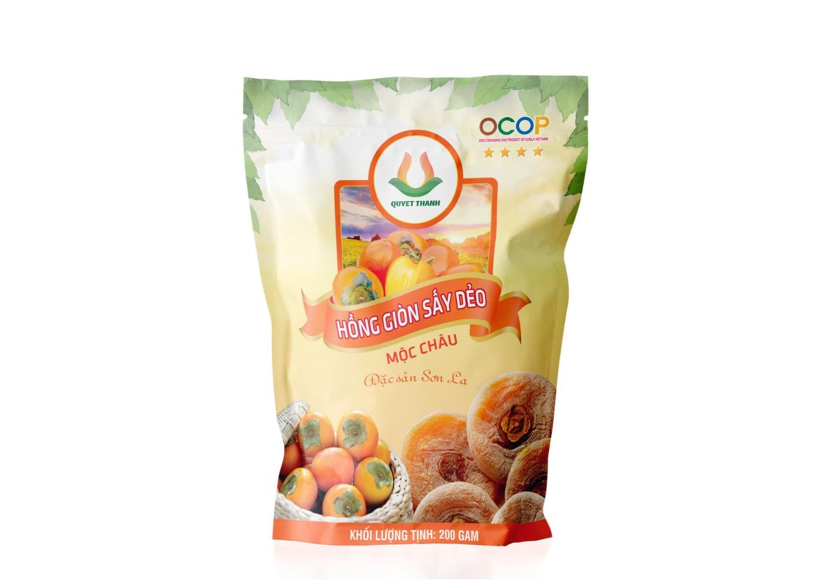 Hồng giòn sấy dẻo túi 500g