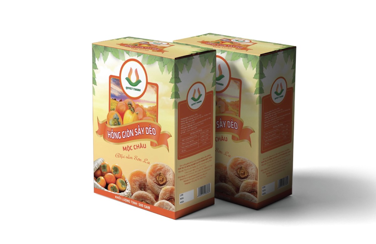Hồng giòn sấy dẻo hộp 500g